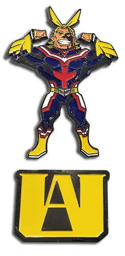 My Hero Academia - Ua Hs & Allmight Pin, an officially licensed product in our My Hero Academia Pins & Badges department.