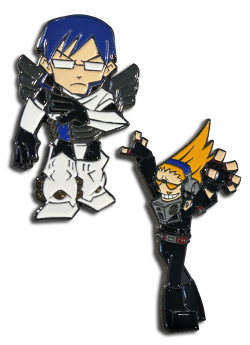 My Hero Academia - Tenya & Present Mic Pins, an officially licensed product in our My Hero Academia Pins & Badges department.