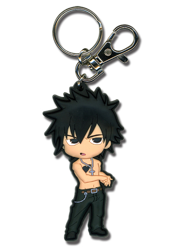 Fairy Tail Gray Sd Pvc Keychain, an officially licensed product in our Fairy Tail Key Chains department.