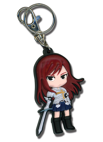 Fairy Tail Sd Erza Pvc Keychain, an officially licensed product in our Fairy Tail Key Chains department.