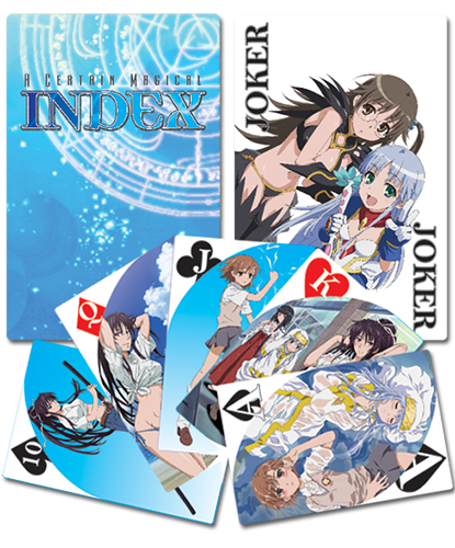 A Certain Magical Index Playing Cards, an officially licensed A Certain Magical Index product at B.A. Toys.