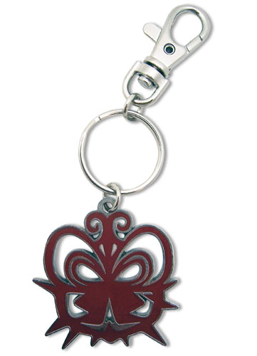 Madoka Magica Rose Garder Witch's Kiss Symbol Metal Keychain, an officially licensed product in our Madoka Magica Key Chains department.