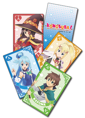 Konosuba - Group Playing Cards, an officially licensed product in our Konosuba Playing Cards department.