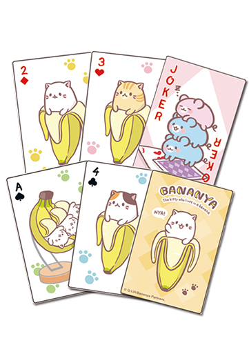 Bananya - Bananya Group Playing Cards, an officially licensed Bananya product at B.A. Toys.