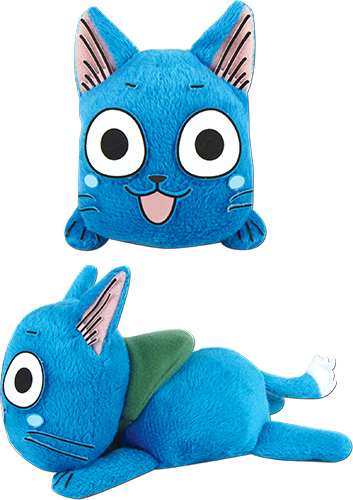 Fairy Tail - Happy Lie Prone Posture Plush 4'', an officially licensed product in our Fairy Tail Plush department.