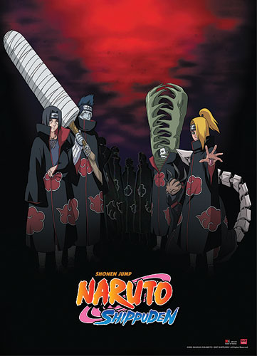 Naruto Shippuden Akatsuki Wall Scroll, an officially licensed product in our Naruto Shippuden Wall Scroll Posters department.