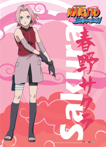 Naruto Shippuden Sakura Wall Scroll, an officially licensed product in our Naruto Shippuden Wall Scroll Posters department.