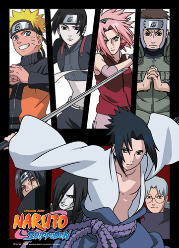 Naruto Shippuden Group Wall Scroll, an officially licensed product in our Naruto Shippuden Wall Scroll Posters department.