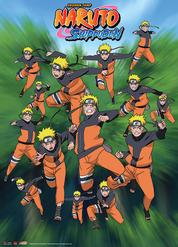 Naruto Shippuden Naruto Shadow Clone Wall Scroll, an officially licensed product in our Naruto Shippuden Wall Scroll Posters department.