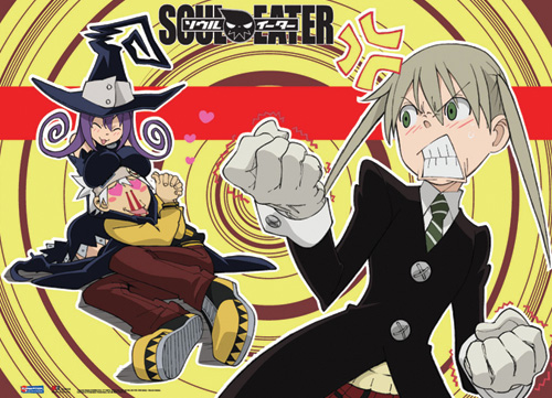 Soul Eater Maka Soul & Blair Wall Scroll, an officially licensed product in our Soul Eater Wall Scroll Posters department.