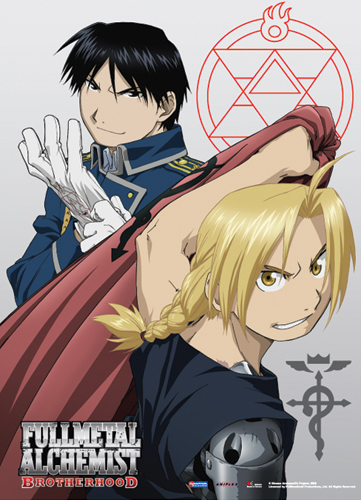 Fma Brotherhood Ed & Roy Wall Scroll, an officially licensed product in our Fullmetal Alchemist Wall Scroll Posters department.