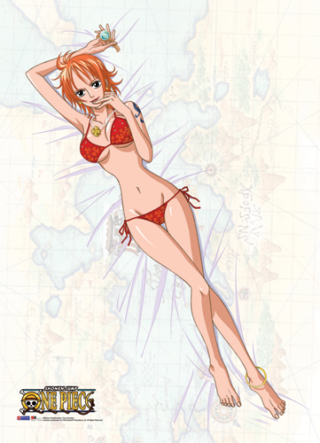 One Piece Nami Bikini Wall Scroll, an officially licensed product in our One Piece Wall Scroll Posters department.