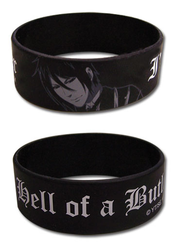 Black Butler Sebastian Pvc Wristband, an officially licensed product in our Black Butler Wristbands department.
