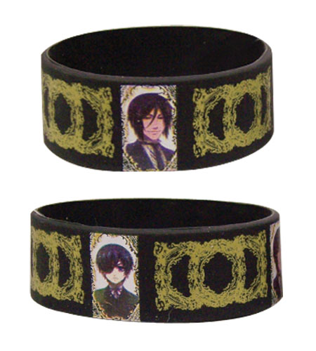 Black Butler - Sebastian & Ciel Pvc Wristband, an officially licensed product in our Black Butler Wristbands department.