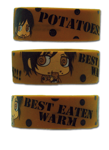 Attack On Titan Sd Sasha Potato Pvc Wristband, an officially licensed product in our Attack On Titan Wristbands department.