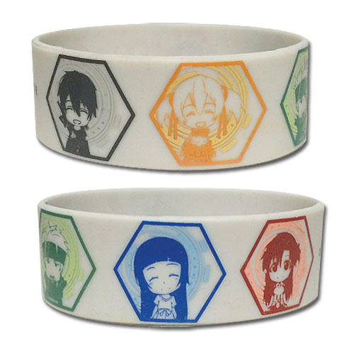 Sword Art Online - Sd Characters Pvc Wristband, an officially licensed product in our Sword Art Online Wristbands department.