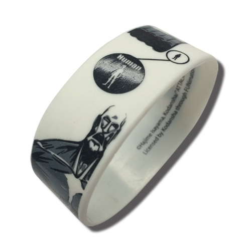 Attack On Titan - Collossal Titan Size Pvc Wristband, an officially licensed product in our Attack On Titan Wristbands department.
