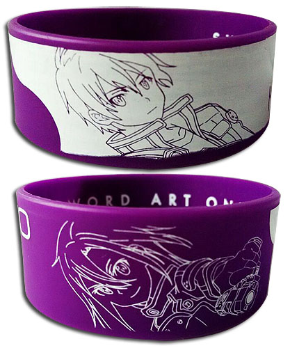 Sword Art Online Ii - Kirito + Kirito Pvc Wristband, an officially licensed product in our Sword Art Online Wristbands department.
