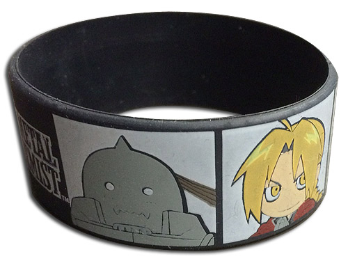 Fullmetal Alchemist - Sd Ed & Al Pvc Wristband, an officially licensed product in our Fullmetal Alchemist Wristbands department.