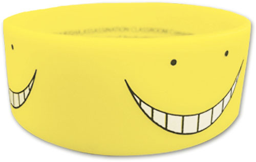 Assassination Classroom - Yellow Koro Sensei Pvc Wristband, an officially licensed product in our Assassination Classroom Wristbands department.