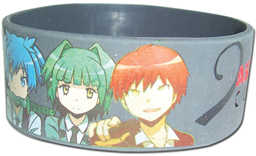 Assassination Classroom - Nagasi & Friends Pvc Wristband, an officially licensed product in our Assassination Classroom Wristbands department.