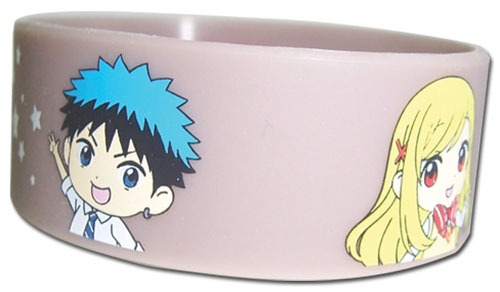 Yamada Kun - Ryu & Urara Pvc Writband, an officially licensed product in our Yamada-Kun And The Seven Witches Wristbands department.