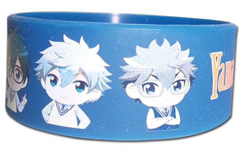 Yamada Kun - Male Sd Group Pvc Wristband, an officially licensed product in our Yamada-Kun And The Seven Witches Wristbands department.