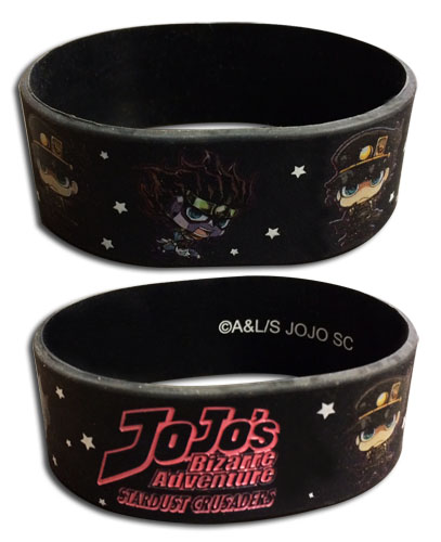 Jojo - Jotaro & Star Platinum Pvc Wristband, an officially licensed product in our Jojo'S Bizarre Adventure Wristbands department.