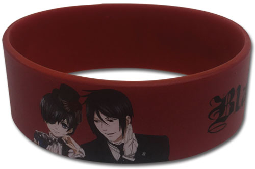 Black Butler 2 - Ciel & Sebastian Pvc Wristband, an officially licensed product in our Black Butler Wristbands department.