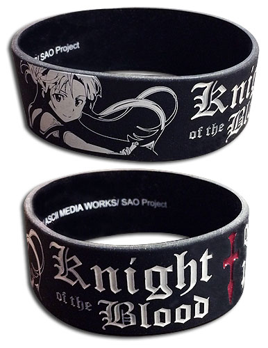 Sword Art Online - Knight Of The Blood Pvc Wristband, an officially licensed product in our Sword Art Online Wristbands department.
