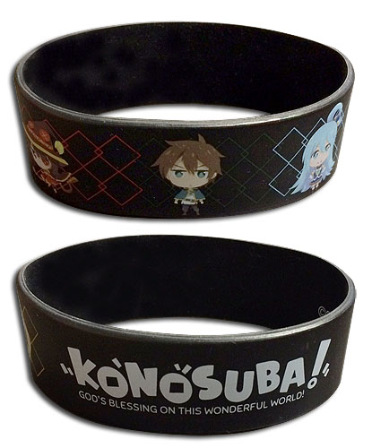 Konosuba - Sd Group Pvc Wristband, an officially licensed product in our Konosuba Wristbands department.