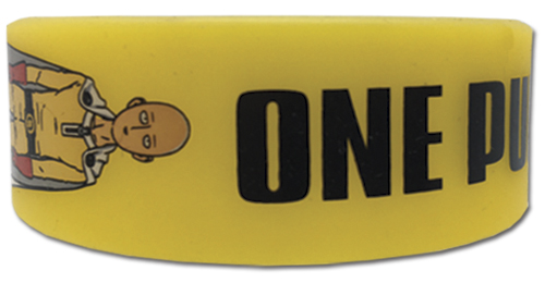 One Punch Man - Saitama Pvc Wristband, an officially licensed product in our One-Punch Man Wristbands department.