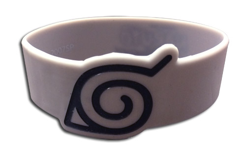Naruto Shippuden - Leaf Village Symbol Pvc Wristband, an officially licensed product in our Naruto Shippuden Wristbands department.