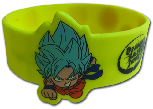 Dragon Ball Super - God Goku Sd Pvc Wristband, an officially licensed product in our Dragon Ball Super Wristbands department.