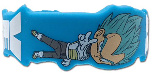 Dragon Ball Super - Ss Blue Vegeta Pvc Wristband, an officially licensed product in our Dragon Ball Super Wristbands department.