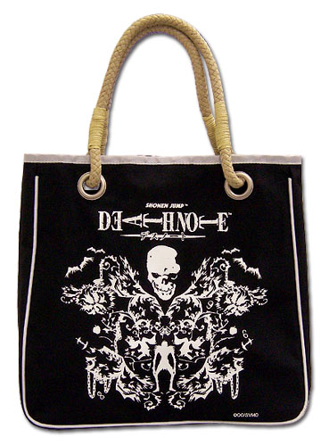 Death Note Ryuk Skull Tote Bag, an officially licensed product in our Death Note Bags department.
