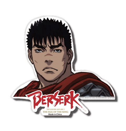 Berserk - Guts Sticker, an officially licensed Berserk product at B.A. Toys.