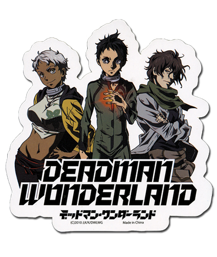 Deadman Wonderland Ganta, Nagi, Karako Sticker, an officially licensed product in our Deadman Wonderland Stickers department.