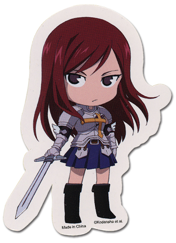 Fairy Tail Erza Sd Sticker, an officially licensed product in our Fairy Tail Stickers department.