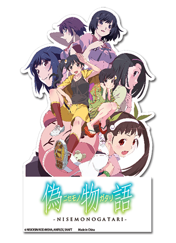 Nisemonogatari Group Sticker, an officially licensed product in our Nisemongatari Stickers department.