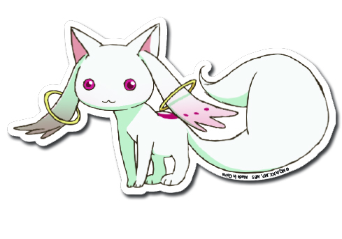 Madoka Magica - Kyubi Die Cute Sticker, an officially licensed product in our Madoka Magica Stickers department.