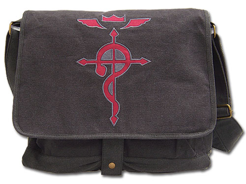 Fullmetal Alchemist Brotherhood Flamel's Cross Messenger Bag, an officially licensed product in our Fullmetal Alchemist Bags department.