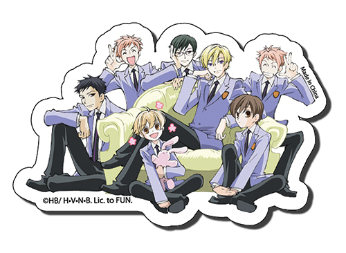 Ouran High School Host Club - Group 2 Die Cut Sticker, an officially licensed product in our Ouran High School Host Club Stickers department.