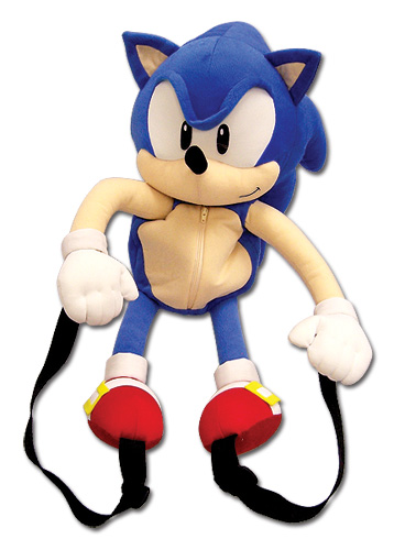 Sonic Classic Sonic Plush Backpack, an officially licensed product in our Sonic Bags department.