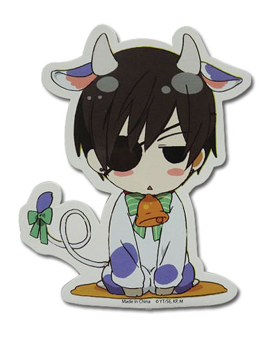 Black Butler - Ciel Cow Sticker, an officially licensed product in our Black Butler Stickers department.