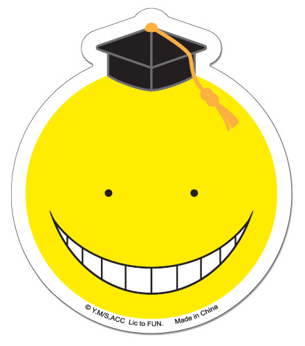 Assassination Classroom - Yellow Koro Sensei Sticker, an officially licensed product in our Assassination Classroom Stickers department.