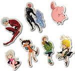 The Seven Deadly Sins - Group Die-Cut Sticker Set, an officially licensed product in our The Seven Deadly Sins Stickers department.