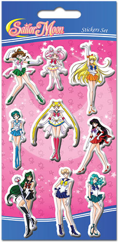 Sailor Moon - Group Puffy Sticker Set, an officially licensed product in our Sailor Moon Stickers department.