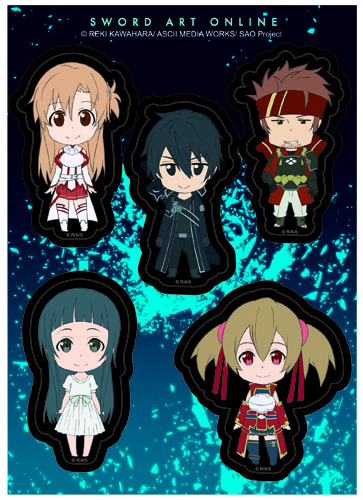 Sword Art Online - Sd Smile Sticker Set, an officially licensed product in our Sword Art Online Stickers department.