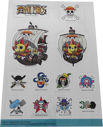 One Piece - Icons & Ship Sticker Set, an officially licensed product in our One Piece Stickers department.